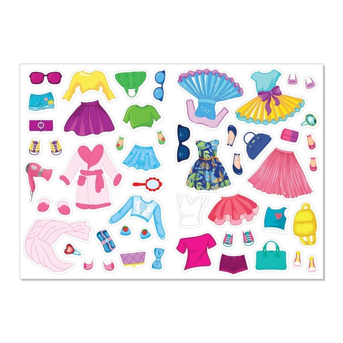 Наклейки &laquo;Наряди куколку. Стильные девчонки&raquo;, 12 стр.