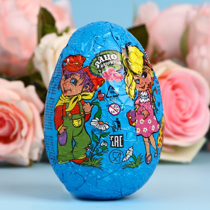 Кондитерское изделие Кондитерское изделие "Любовь" яйцо с сюрпризом, 90 г