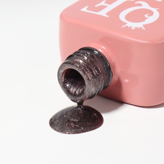 Гель лак для ногтей &laquo;CAT`S EYE GENTLE&raquo;, 3-х фазный, 10 мл, LED/UV, цвет коричневый (51)