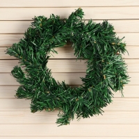 Венок новогодний d-19 см "Уютная сказка" ягоды шишки