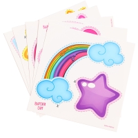 Декор на стену «Единорог», 5 карточек в комплекте Декор на стену «Единорог», 5 карточек в комплекте