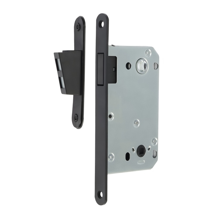 Защелка врезная магнитная, под завертку LOCKLAND ZLK7BL, цвет черный