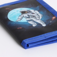 Кошелёк детский на липучке &laquo;Выбражулька&raquo;, цвет синий