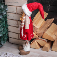 Кукла интерьерная "Девочка в красной юбочке с сердечками" 56 см Кукла интерьерная "Девочка в красной юбочке с сердечками" 56 см