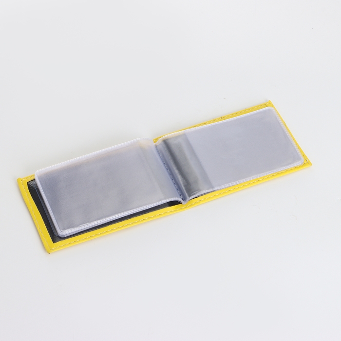 Визитница, 18 карт, цвет жёлтый