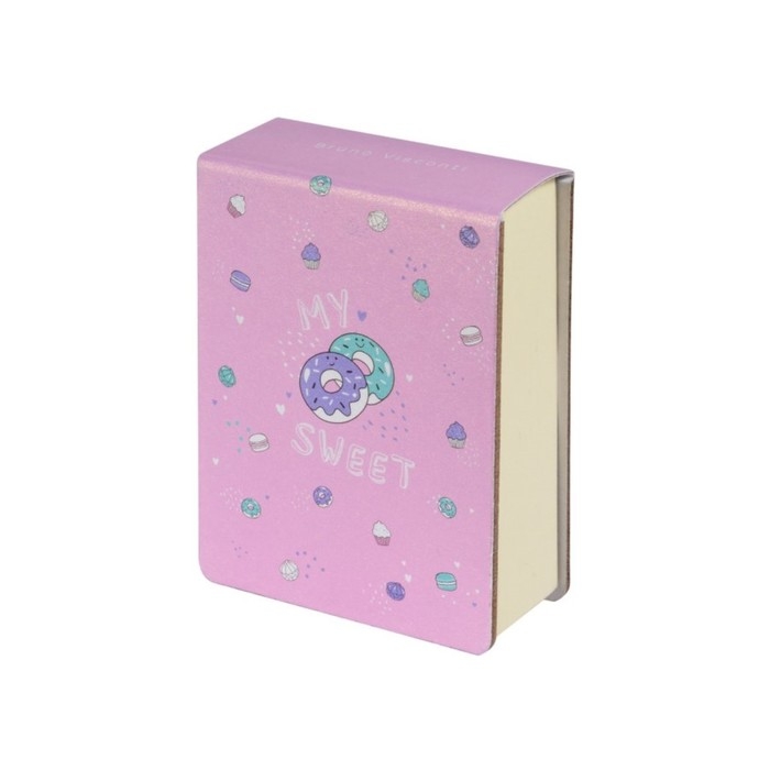 Блокнот А7, 250 листов на клею SMART JOURNAL, твёрдая обложка, МИКС