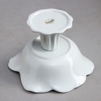 Салатник &laquo;Роза&raquo;, на подставке, 800 мл, золотая обводка, фарфор, Иран