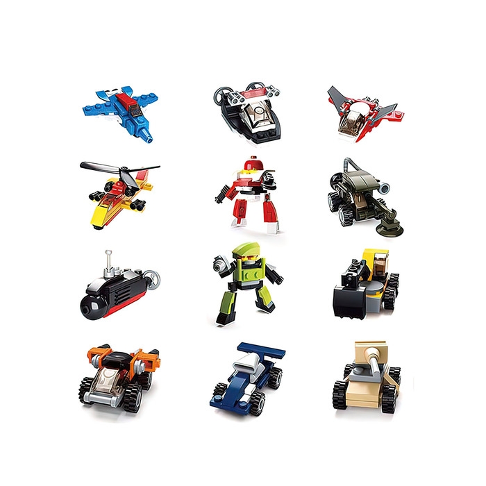 Конструктор &laquo;Транспорт&raquo;, 12 видов МИКС