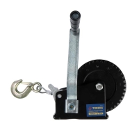 Лебедка ручная барабанная тяговая ТУНДРА, 1000 кг, металлический трос 10 метров Лебедка ручная барабанная тяговая ТУНДРА, 1000 кг, металлический трос 10 метров