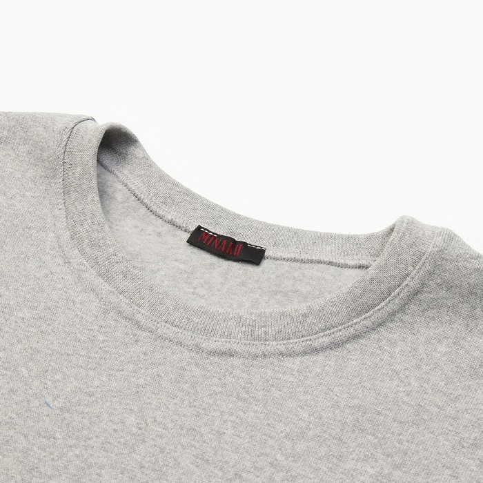 Термобельё мужское (джемпер, брюки) MINAKU, цвет светло-серый меланж, размер 56