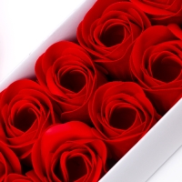 Мыльные розочки, красные, набор 10 шт. Мыльные розочки, красные, набор 10 шт.