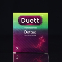 Презервативы DUETT dotted 3 шт. Презервативы DUETT dotted 3 шт.