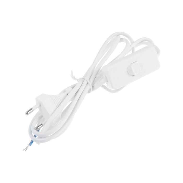 Сетевой шнур REXANT, с выключателем, 1.8 м, 2х0.75 мм2, белый Сетевой шнур REXANT, с выключателем, 1.8 м, 2х0.75 мм2, белый