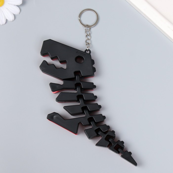 Брелок пластик Брелок пластик "Шарнирный динозавр тираннозавр" МИКС 6,7х1,5х18 см