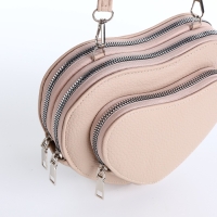 Сумка женская кросс-боди на молнии, цвет бежевый Сумка женская кросс-боди на молнии, цвет бежевый