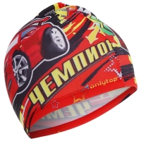 Шапочка для плавания детская ONLYTOP &laquo;Чемпион&raquo;, тканевая, обхват 46-52 см