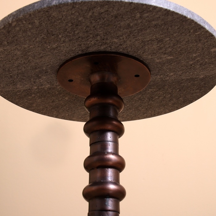 Стол кофейный 41х41х57 см, алюминий/мрамор Стол кофейный 41х41х57 см, алюминий/мрамор