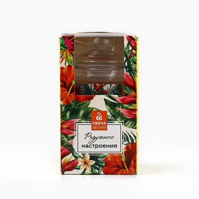 Свеча в банке &laquo;Радужного настроения&raquo;, аромат тропический
