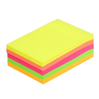 Блок с липким краем 51 мм х 76 мм, 250 листов, флуоресцентный, 5 цветов Блок с липким краем 51 мм х 76 мм, 250 листов, флуоресцентный, 5 цветов