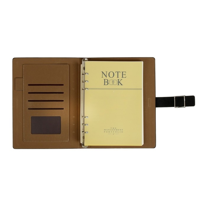 Органайзер "NEW" А5, с хлястиком, 92 листа в линейку, обложка кожзам, МИКС