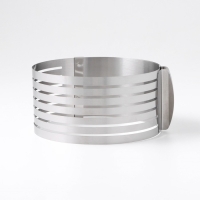 Форма для выкладки и выпечки с регулировкой размера Доляна, 16-20 см, цвет серебристый Форма для выкладки и выпечки с регулировкой размера Доляна, 16-20 см, цвет серебристый