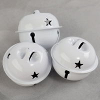 Бубенчики для рукоделия, набор 12 шт., размер 1 шт. &mdash; 3 см, цвет белый