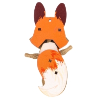 Ёлочная игрушка - подвеска деревянная сборная &laquo;Новый год! Лиса&raquo;