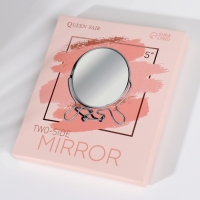 Зеркало настольное - подвесное &laquo;Круг&raquo;, двустороннее, с увеличением, d зеркальной поверхности 11,5 см, цвет МИКС