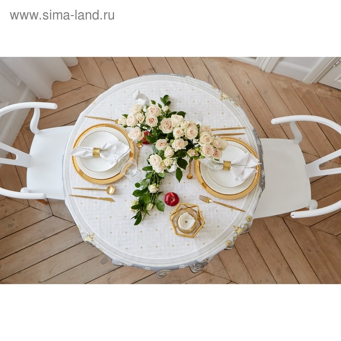 Скатерть Этель "Classic style" d=220см +/-3см, 100% хлопок, саржа 190 гр/м2