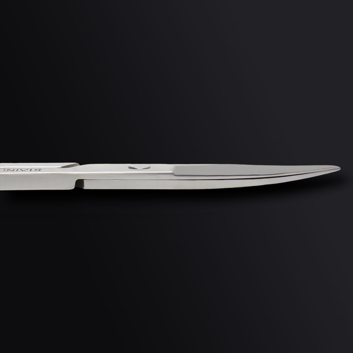 Ножницы маникюрные «Premium», загнутые, широкие, 9 см, на блистере, цвет серебристый Ножницы маникюрные «Premium», загнутые, широкие, 9 см, на блистере, цвет серебристый