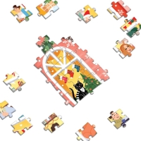 Фигурный пазл «Праздник в доме», 227 деталей Фигурный пазл «Праздник в доме», 227 деталей