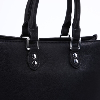 Сумка женская тоут на молнии, цвет чёрный Сумка женская тоут на молнии, цвет чёрный