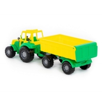 Трактор &laquo;Мастер&raquo;, с прицепом №1, цвета МИКС