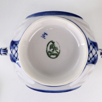 Сахарница &laquo;Силуэт&raquo;, 14х10х14 см, гжель