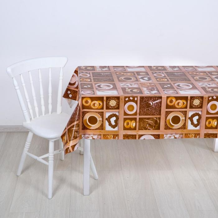 Клеёнка столовая на нетканой основе «Кофе», ширина 125 см, рулон 25 м Клеёнка столовая на нетканой основе «Кофе», ширина 125 см, рулон 25 м