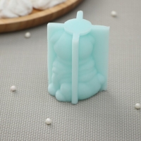 Силиконовая форма &laquo;Мопс&raquo;, 4,7&times;4,3&times;6,3 см, цвет бирюзовый