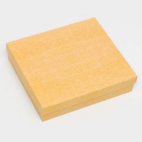 Коробка складня, пенал, с окном, крафтовая, 18 х 16 х 4 см