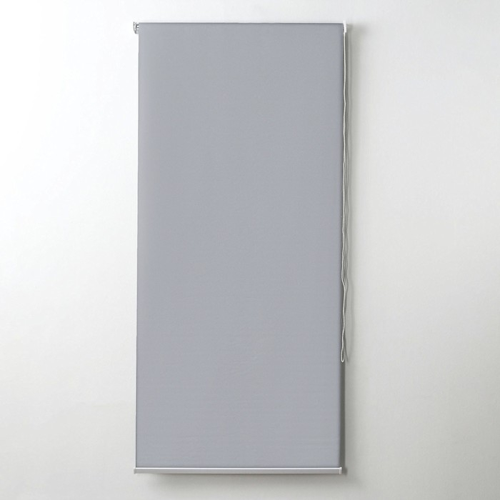 Штора рулонная &laquo;Механика. Блэкаут&raquo;, 90&times;180 см (с учётом креплений 3,5 см), цвет серый