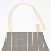Фартук Экономь и Я Клетка.цвет бежевый, 56*70&plusmn;4см, 100% хл, рогожка