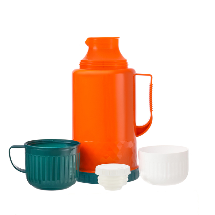 Термос 1.2 л, со стеклянной колбой, сохраняет тепло 18 ч, 15 х 28 см, оранжевый Термос 1.2 л, со стеклянной колбой, сохраняет тепло 18 ч, 15 х 28 см, оранжевый