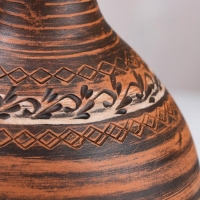 Штоф &laquo;Келин&raquo;, гончарный, ангоб, красная глина, 2,2 л, микс