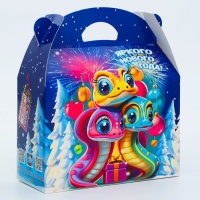 Новый год. Подарочная коробка Новогодняя Баул "Диско" с анимацией 22 х 9 х 22 см. Новый год. Подарочная коробка Новогодняя Баул "Диско" с анимацией 22 х 9 х 22 см.