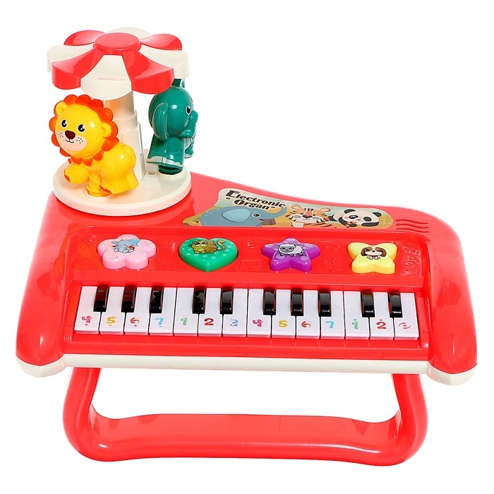 Пианино &laquo;Весёлые зверята&raquo;, свет