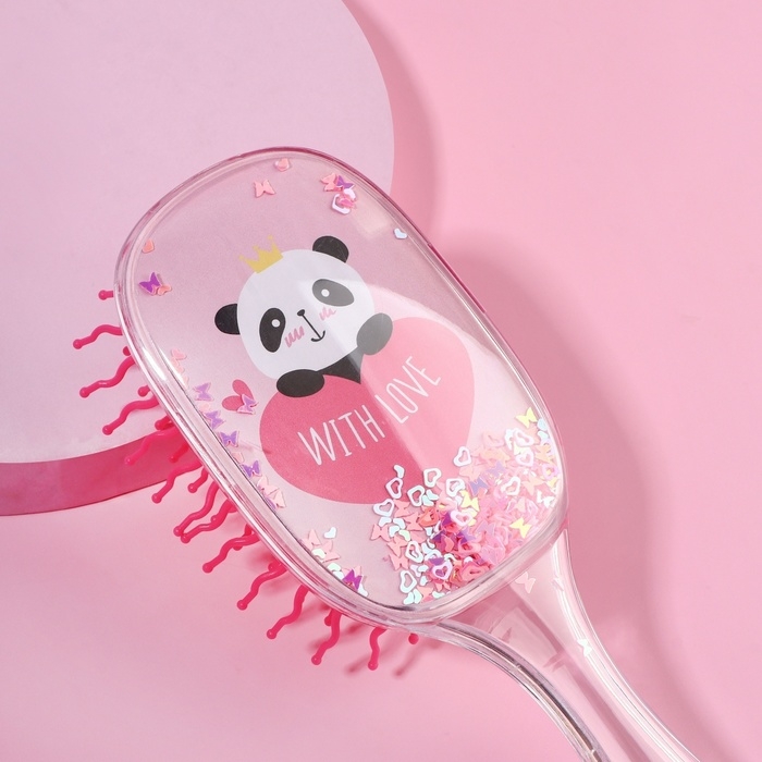 Расчёска массажная, широкая, 6 × 18 см, цвет розовый Расчёска массажная, широкая, 6 × 18 см, цвет розовый