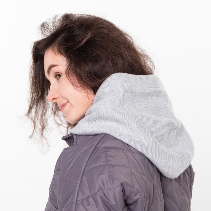 Шапка (капор) женский, цвет серый, размер 54-58 Шапка (капор) женский, цвет серый, размер 54-58