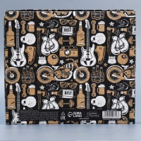 Коробка подарочная, упаковка, &laquo;Мужской&raquo; , 23.5 х 20.5 х 5.5 см