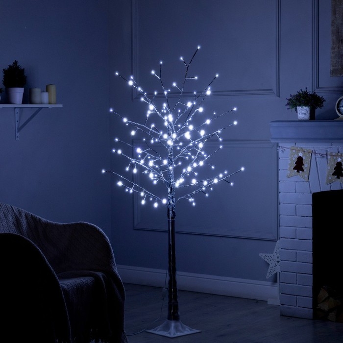 Светодиодное дерево «Серебристое» 1.5 м, 150 LED, постоянное свечение, 220 В, свечение белое Светодиодное дерево «Серебристое» 1.5 м, 150 LED, постоянное свечение, 220 В, свечение белое