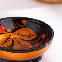 Солонка &laquo;Каравай&raquo;, 7,5&times;3 см, хохлома