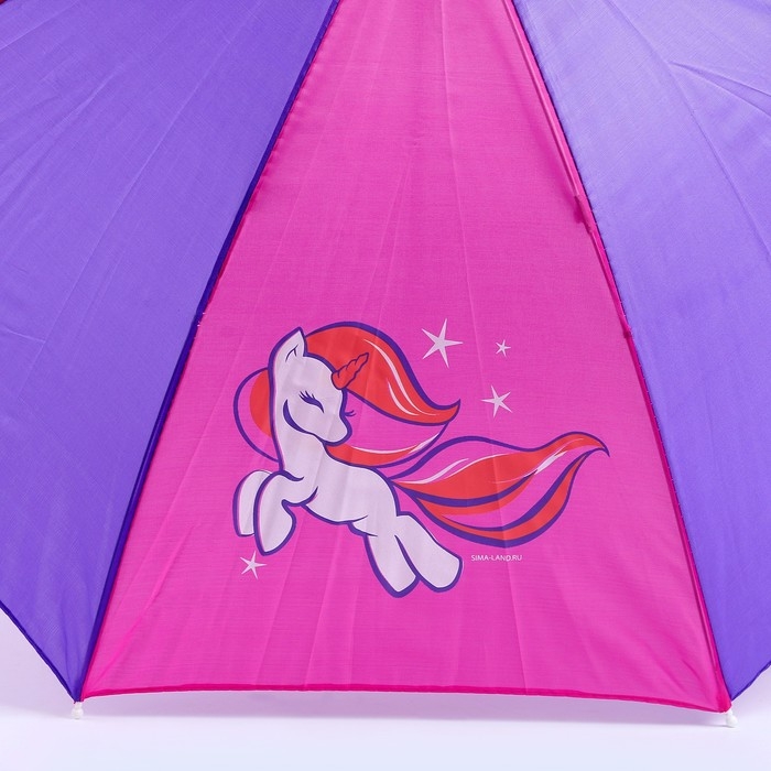 Зонт детский полуавтоматический «Единорожка», d=70см Зонт детский полуавтоматический «Единорожка», d=70см