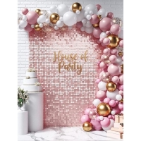 Панель с пайетками для фотозоны 30*30см, серебристая с эффектом голографии Панель с пайетками для фотозоны 30*30см, серебристая с эффектом голографии